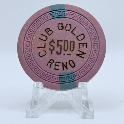 Golden (Club) Reno Nevada 1948 $5 Casino Chip V4333