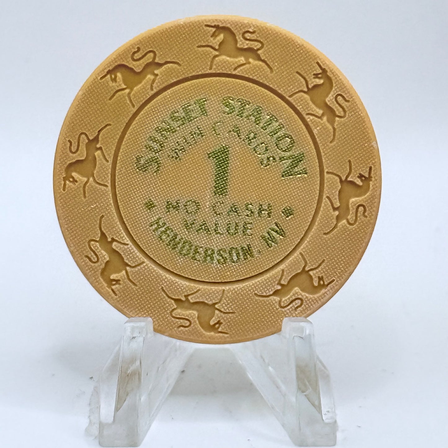 Sunset Station Henderson Nevada 1998 $1 Win Cards Chips V6491