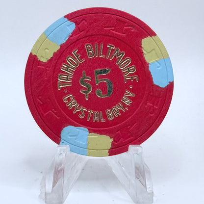 Tahoe Biltmore Crystal Bay Nevada 1986 $5 Casino Chip N2418