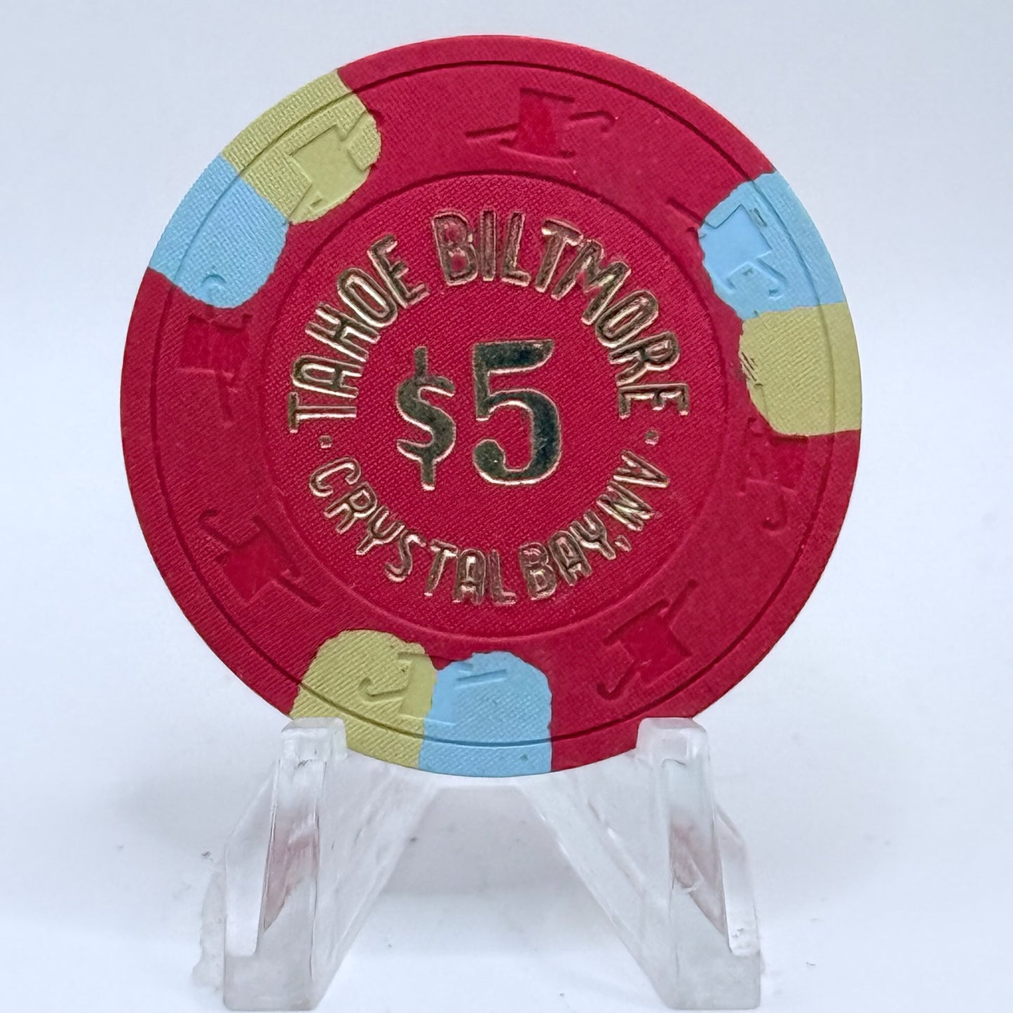 Tahoe Biltmore Crystal Bay Nevada 1986 $5 Casino Chip N2418
