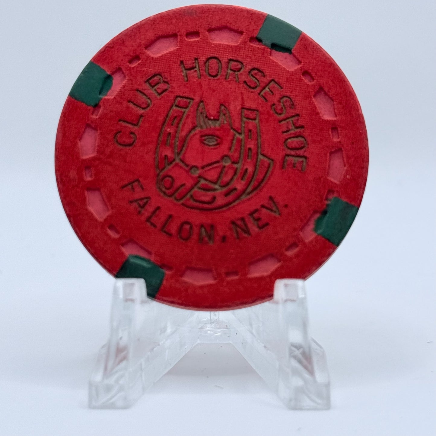Club Horseshoe Fallon Nevada 1960 LE $0.25 Casino Chip N3196