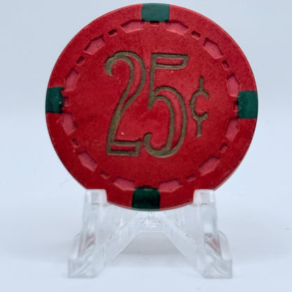 Club Horseshoe Fallon Nevada 1960 LE $0.25 Casino Chip N3196