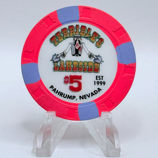 Terrible's Lakeside Casino Pahrump Nevada 1999 $5 Casino Chip V3500