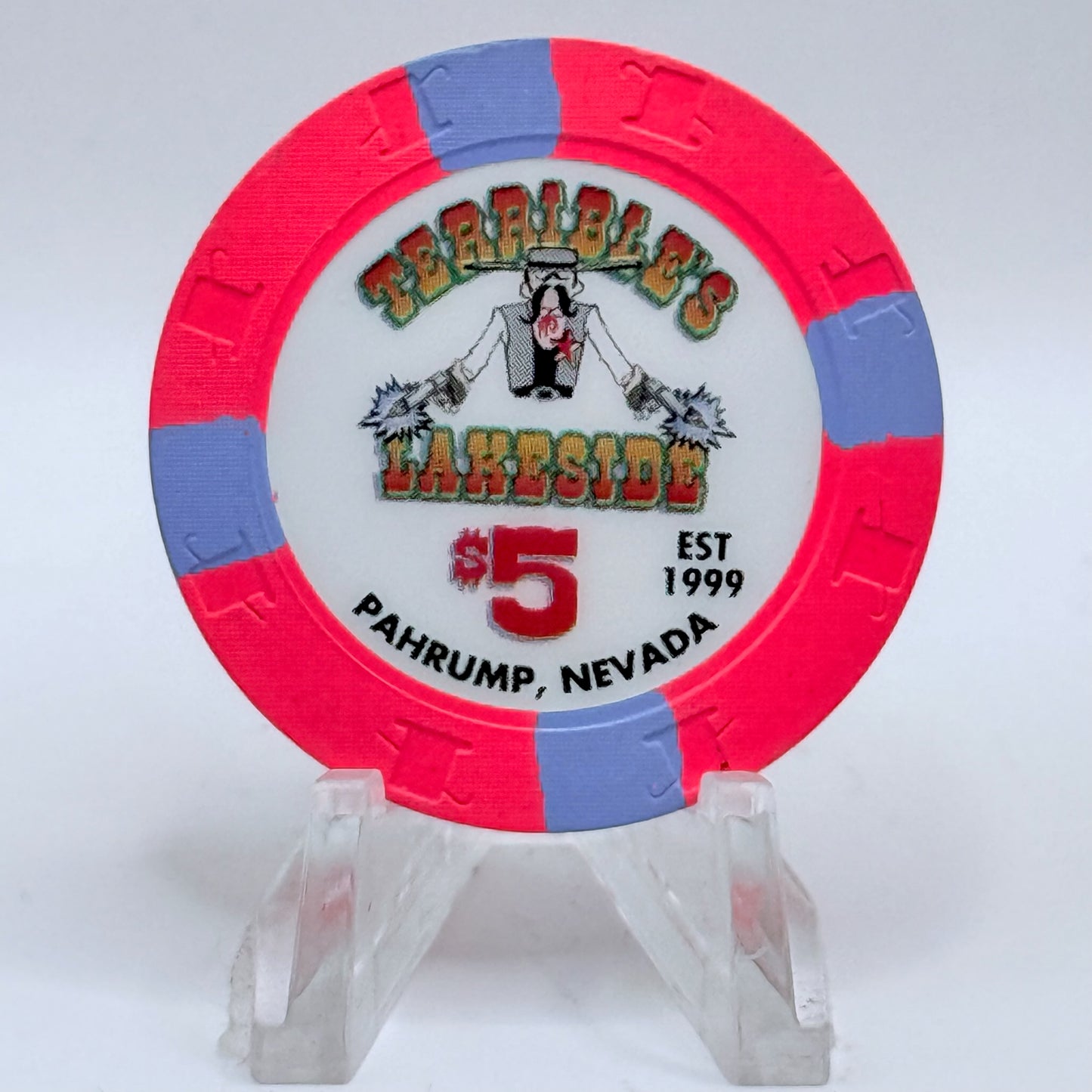 Terrible's Lakeside Casino Pahrump Nevada 1999 $5 Casino Chip V3500