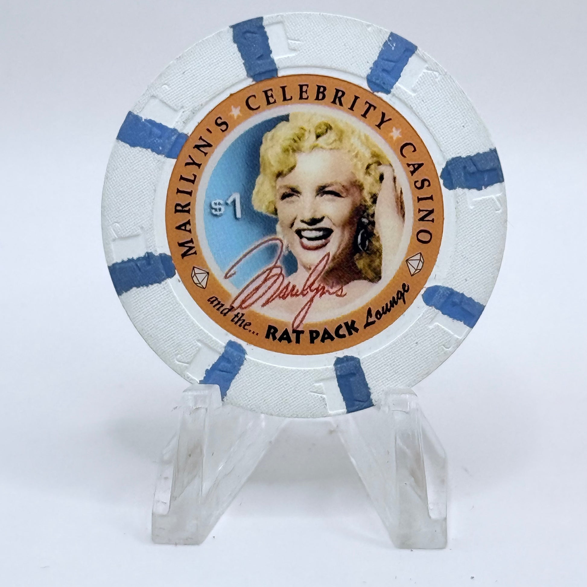 Marilyn's Celebrity Casino Spokane Washington $1 Casino Chip