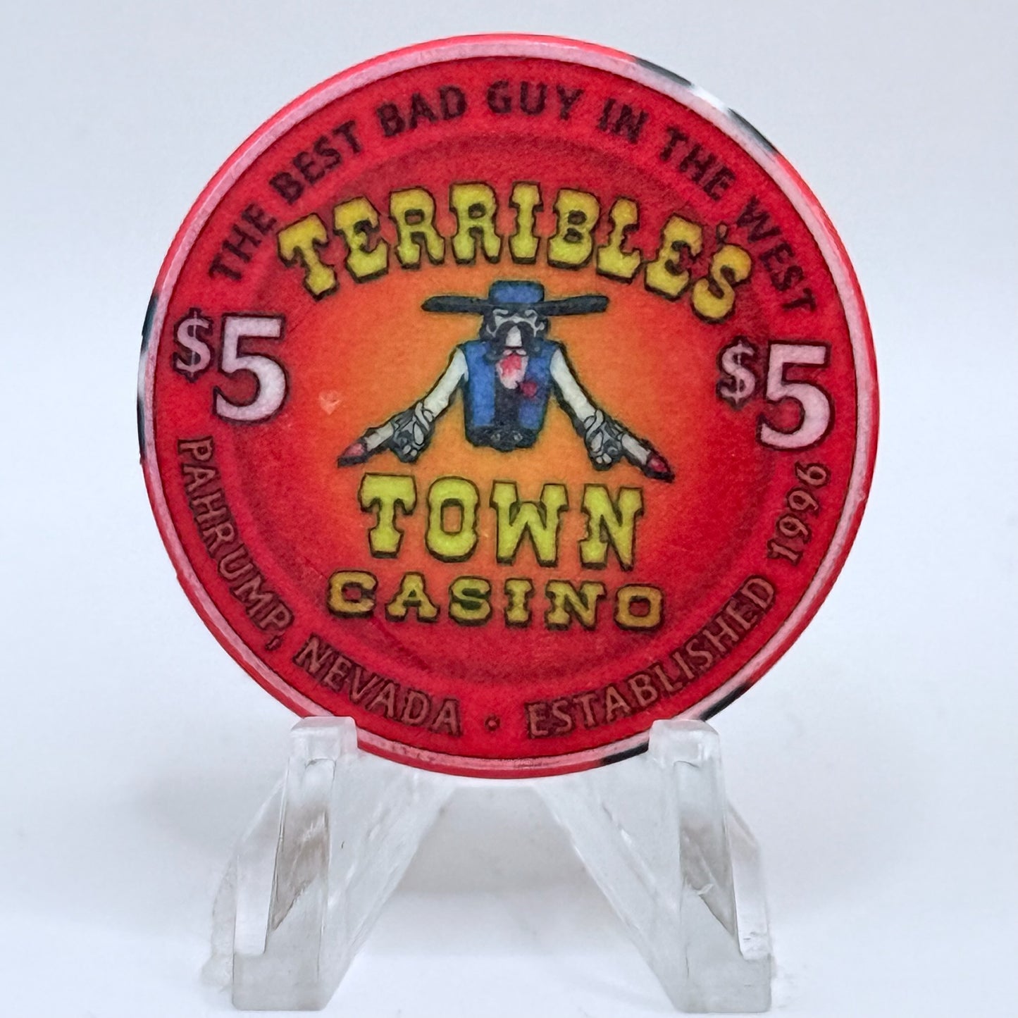 Terrible's Town Pahrump Nevada 2001 $5 Casino Chip V6574