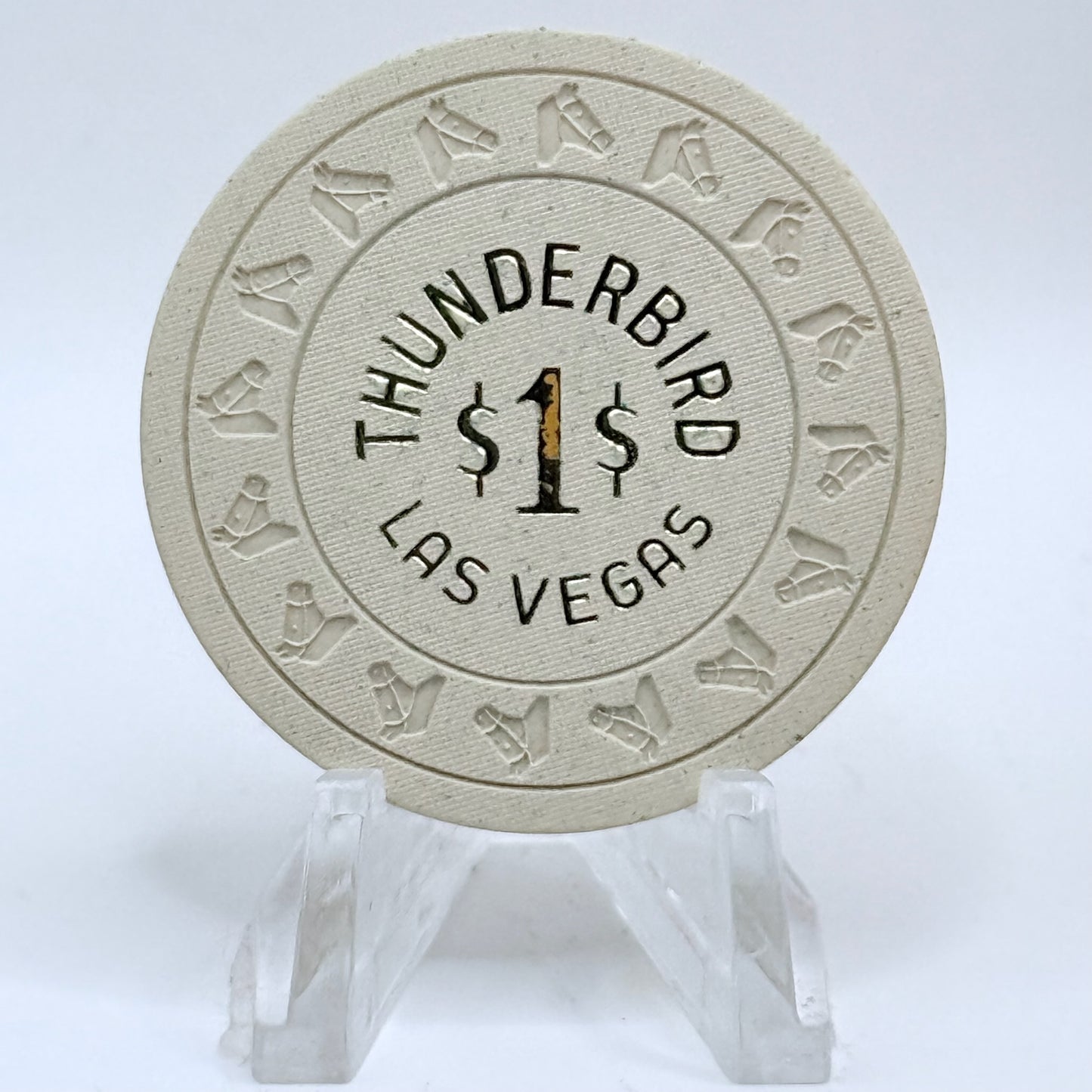 Thunderbird Hotel Las Vegas Nevada 1967 $1 Casino Chip N4318