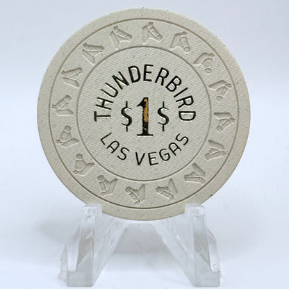 Thunderbird Hotel Las Vegas Nevada 1967 $1 Casino Chip N4318
