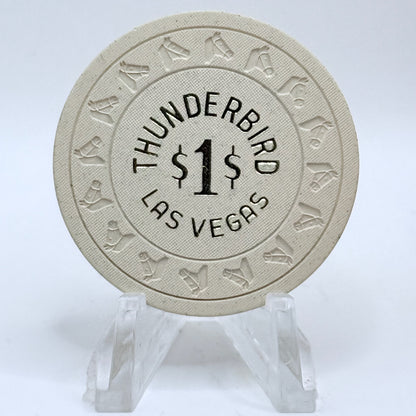 Thunderbird Hotel Las Vegas Nevada 1967 $1 Casino Chip N4318