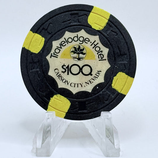 Travelodge Carson City Nevada 1978 $100 Casino Chip D0239