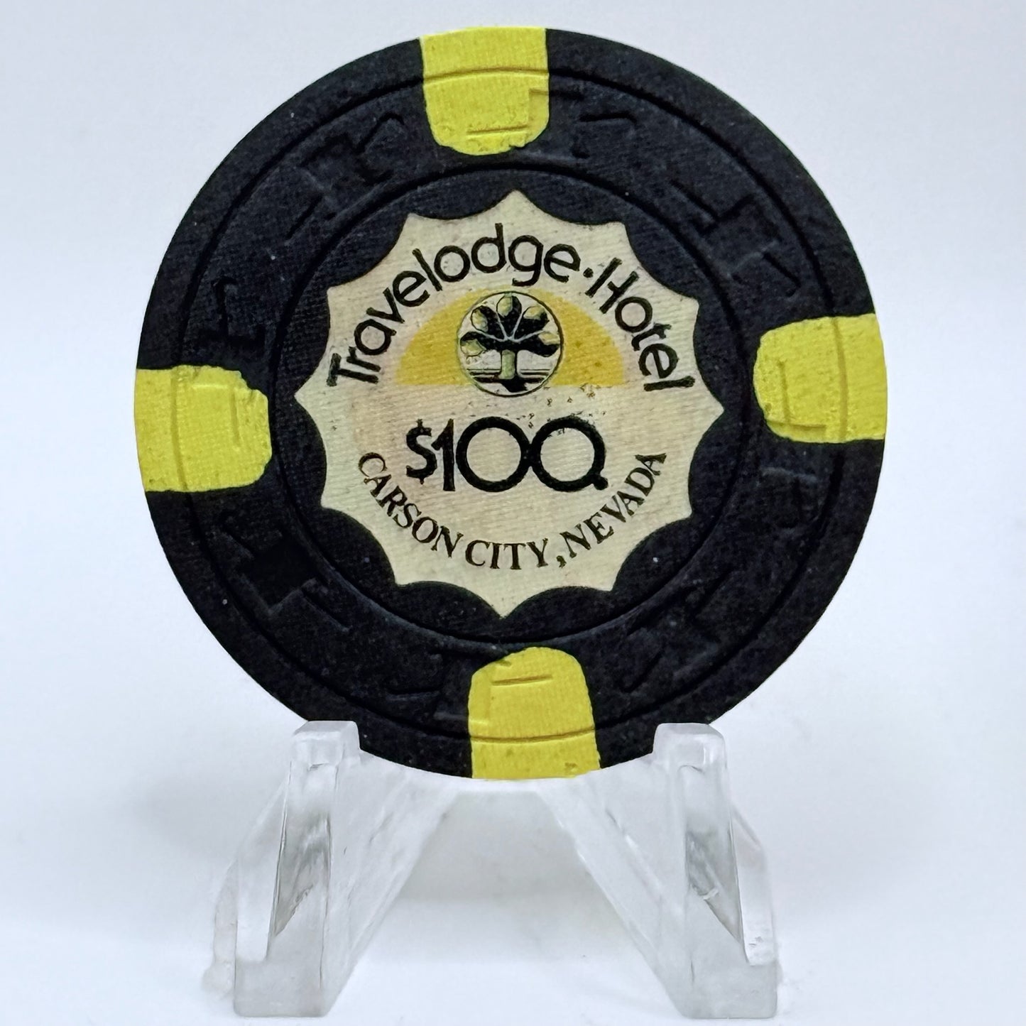 Travelodge Carson City Nevada 1978 $100 Casino Chip D0239