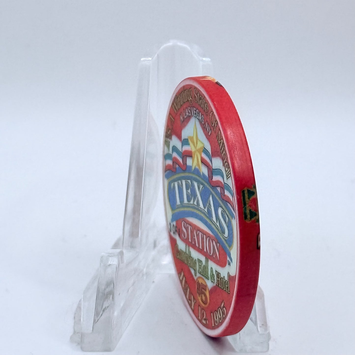 Texas Station N. Las Vegas Nevada 1995 LE $5 Casino Chip V3510