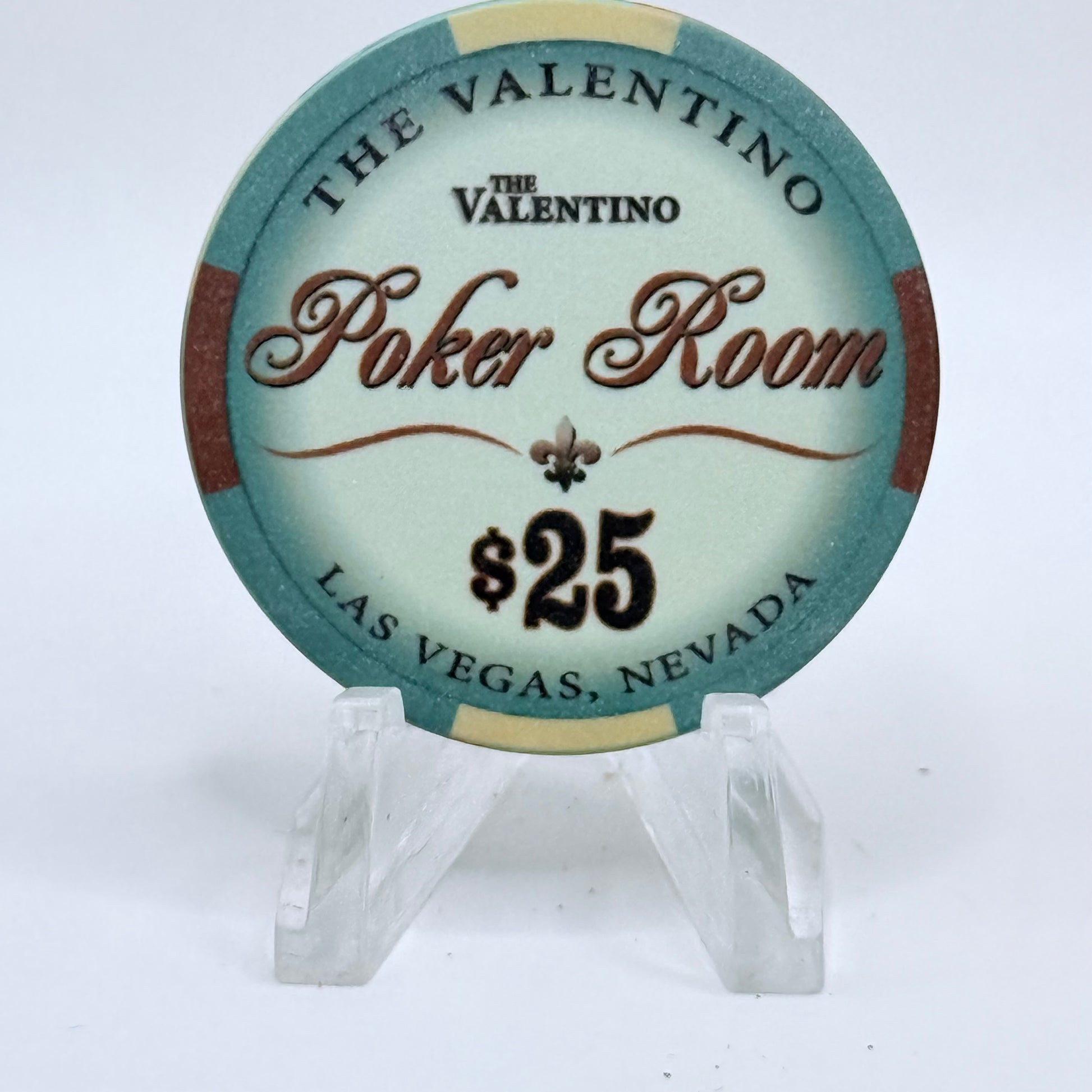 The Valentino Poker Room Las Vegas Nevada $25 Casino Chip