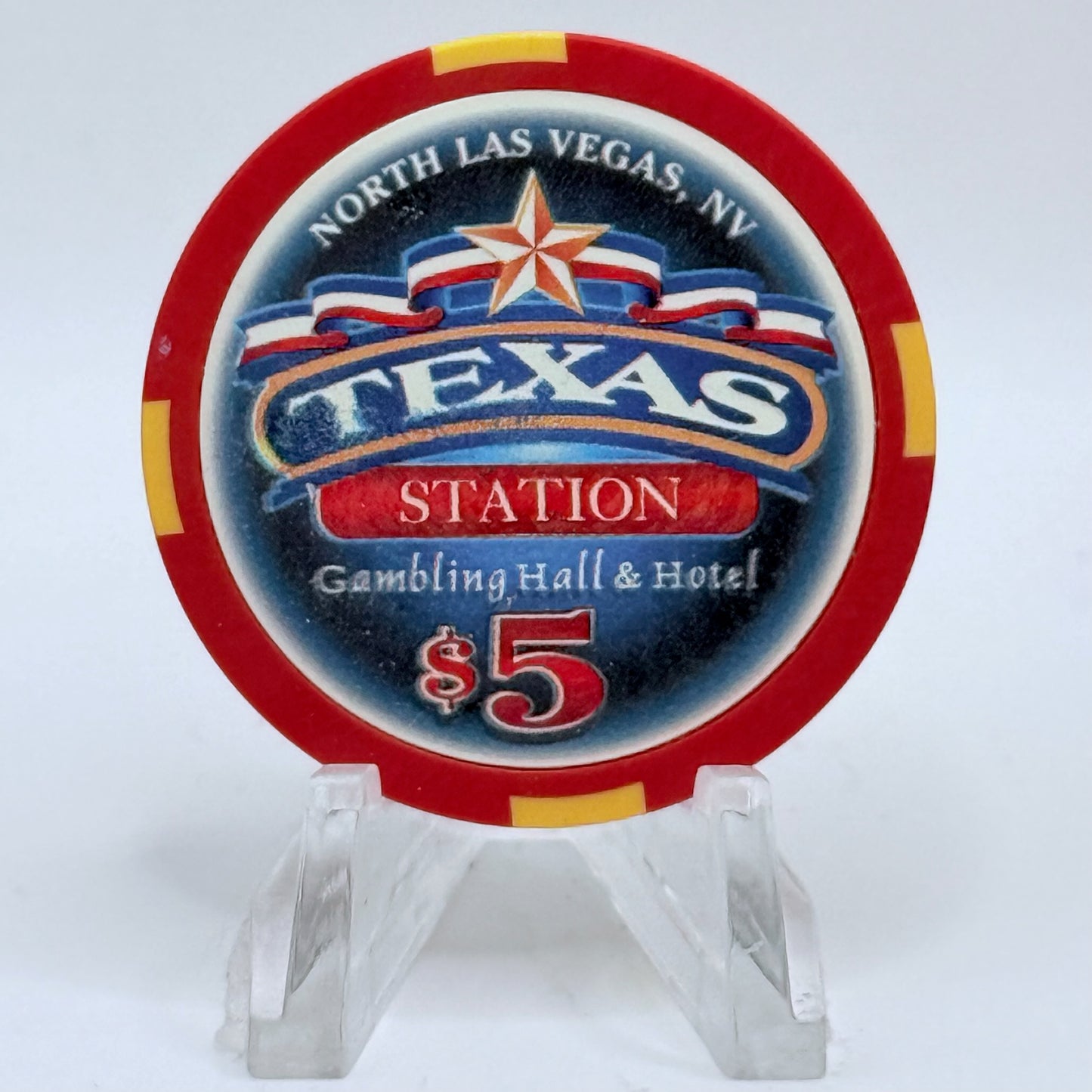 Texas Station N. Las Vegas Nevada 1999 'Martini Ranch' LE $5 Casino Chip V3509