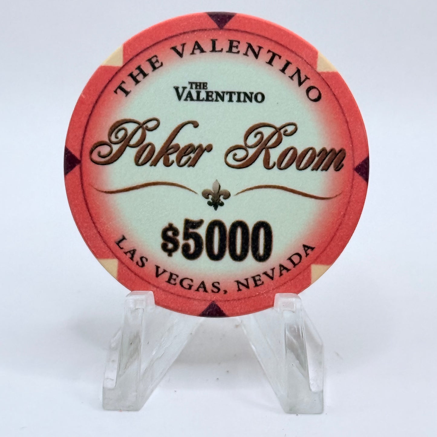 The Valentino Poker Room Las Vegas Nevada $5000 Casino Chip