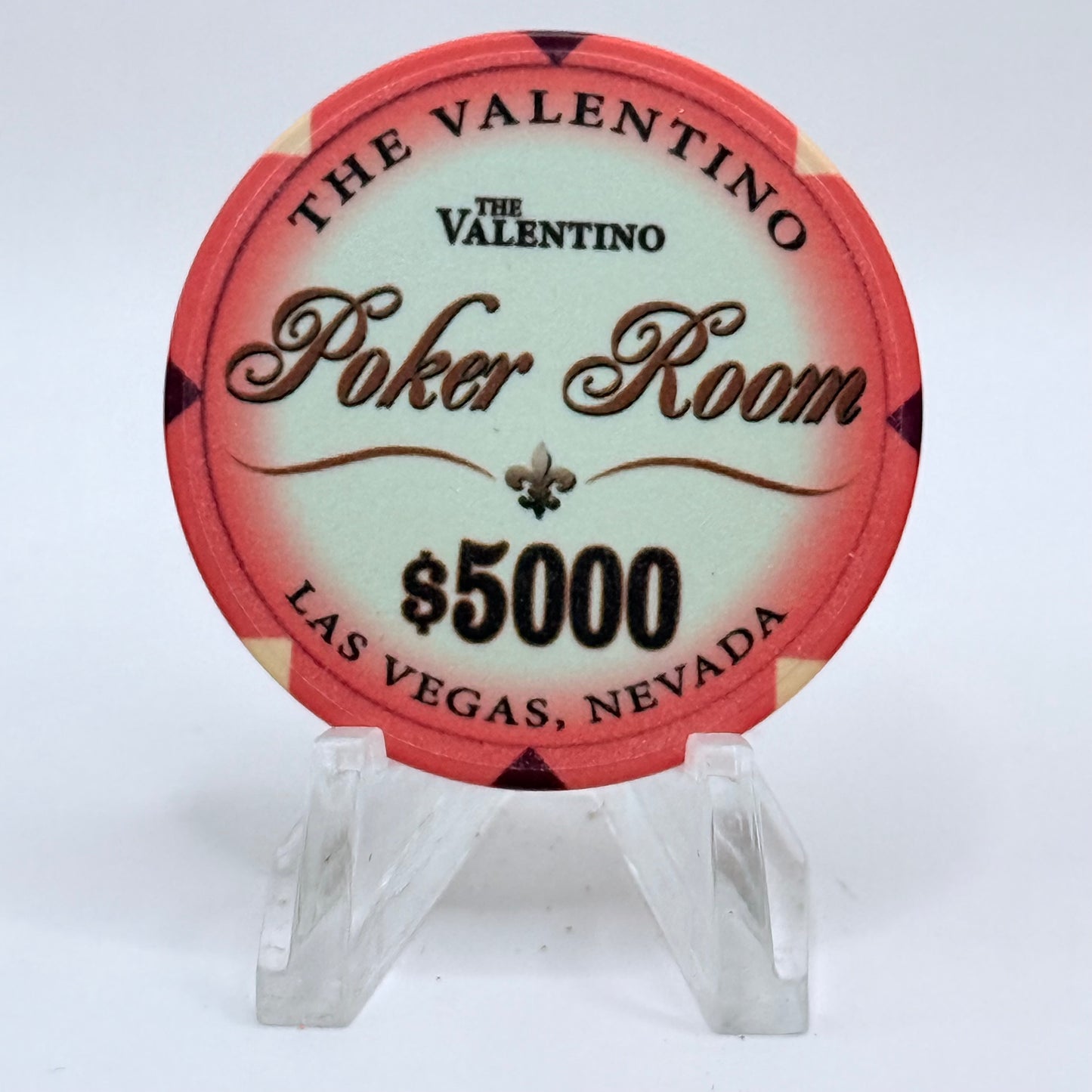 The Valentino Poker Room Las Vegas Nevada $5000 Casino Chip