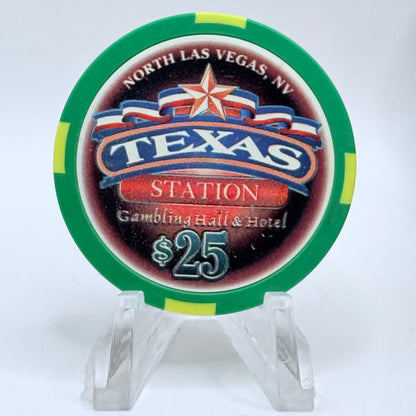 Texas Station N. Las Vegas Nevada 1999 'Martini Ranch' LE $25 Casino Chip V3511