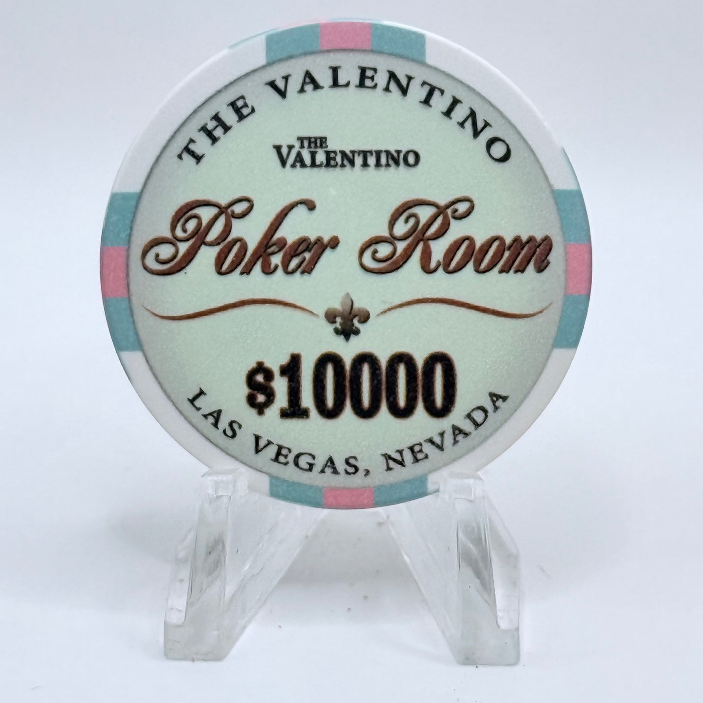 The Valentino Poker Room Las Vegas Nevada $10000 Casino Chip