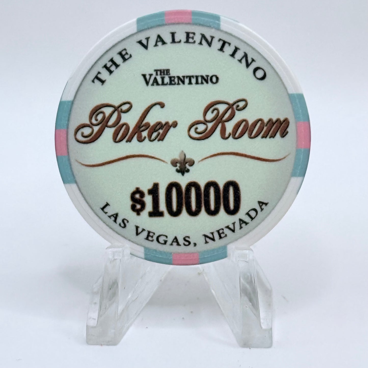 The Valentino Poker Room Las Vegas Nevada $10000 Casino Chip