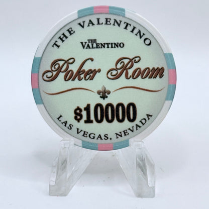 The Valentino Poker Room Las Vegas Nevada $10000 Casino Chip