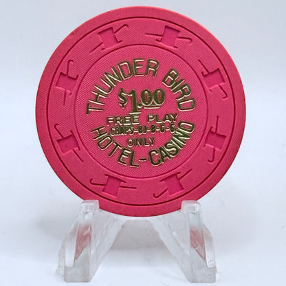 Thunderbird Hotel Las Vegas Nevada 1960s $1 NCV Casino Chip N7855