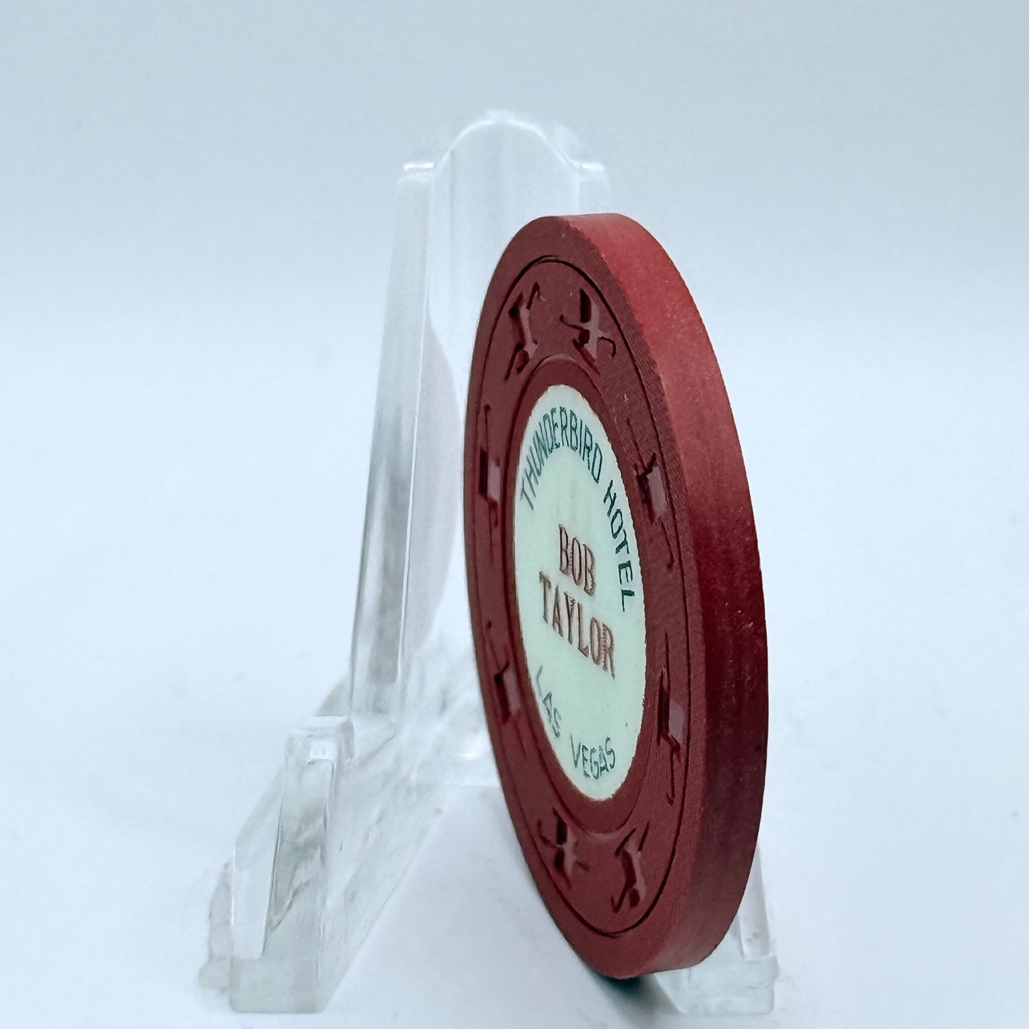 Thunderbird Hotel Las Vegas Nevada 1962 'Bob Taylor' $1 Casino Chip N3905