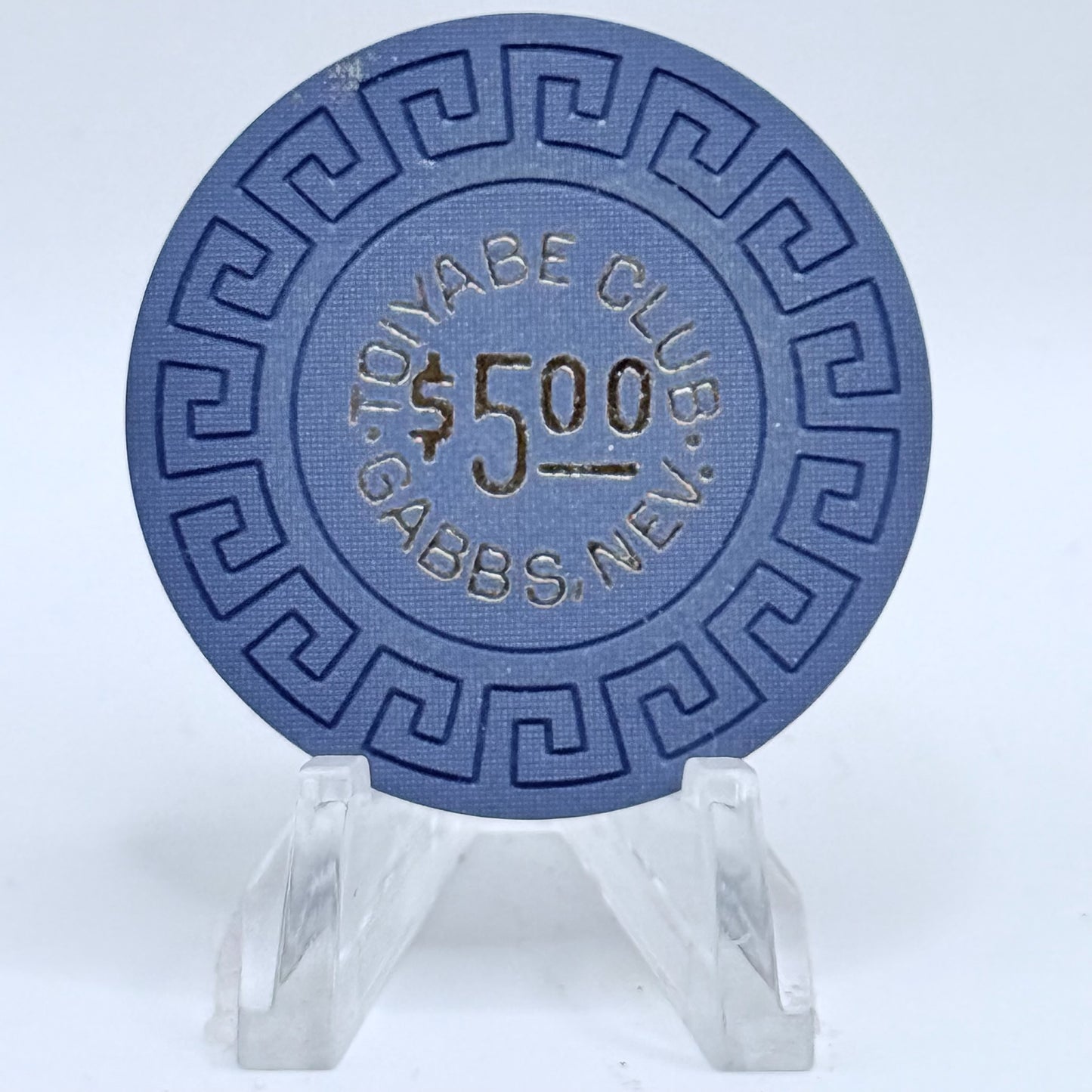 Toiyabe Club Gabbs Nevada 1960s $5 Casino Chip N3377