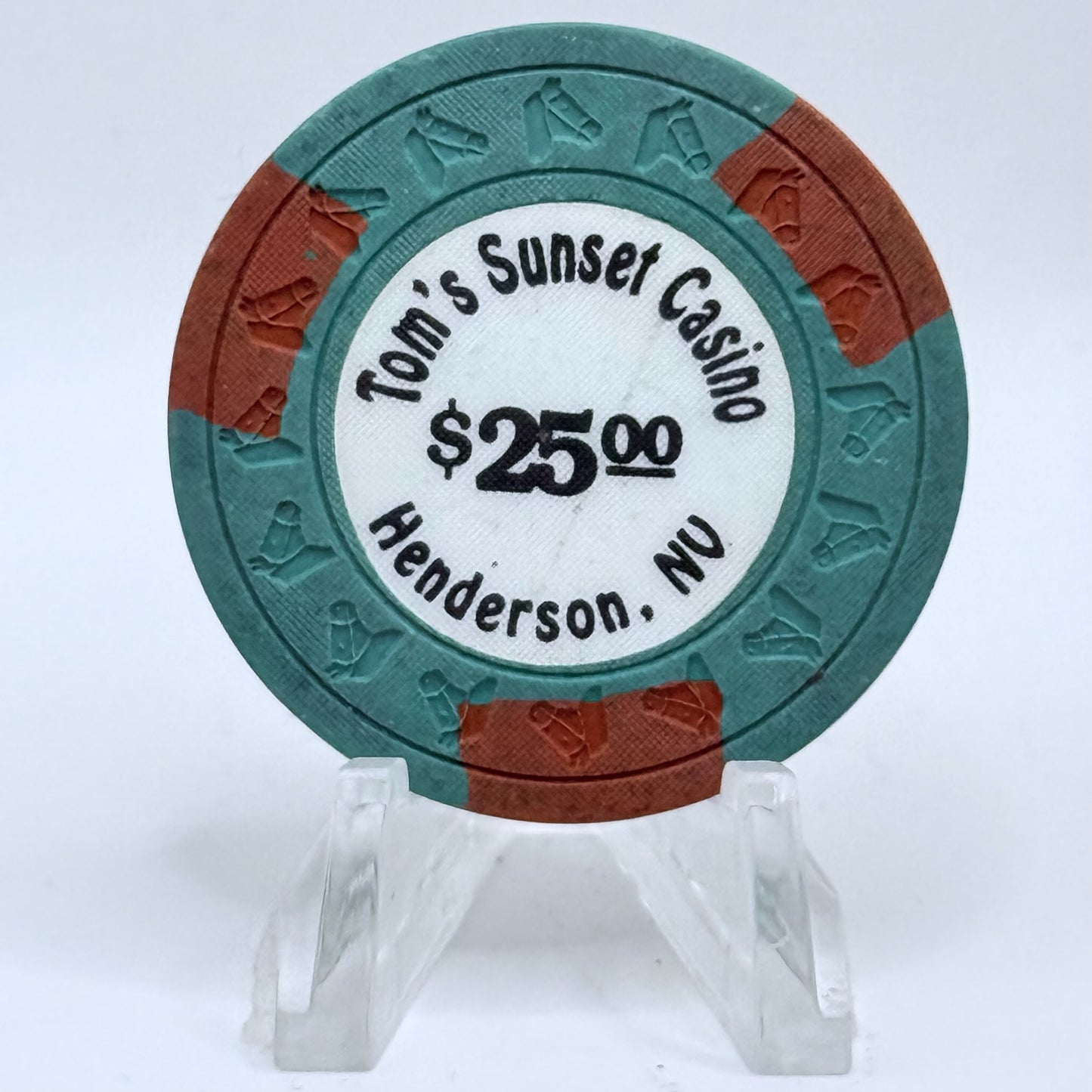 Tom's Sunset Casino Henderson Nevada 1989 $25 Casino Chip N4278