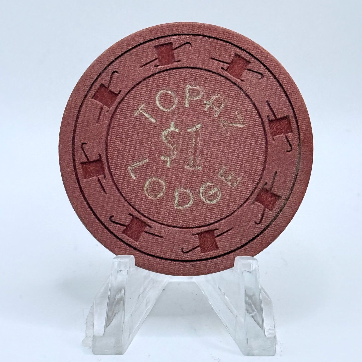 Topaz Lodge Gardnerville Nevada 1960 $1 Casino Chip N3385