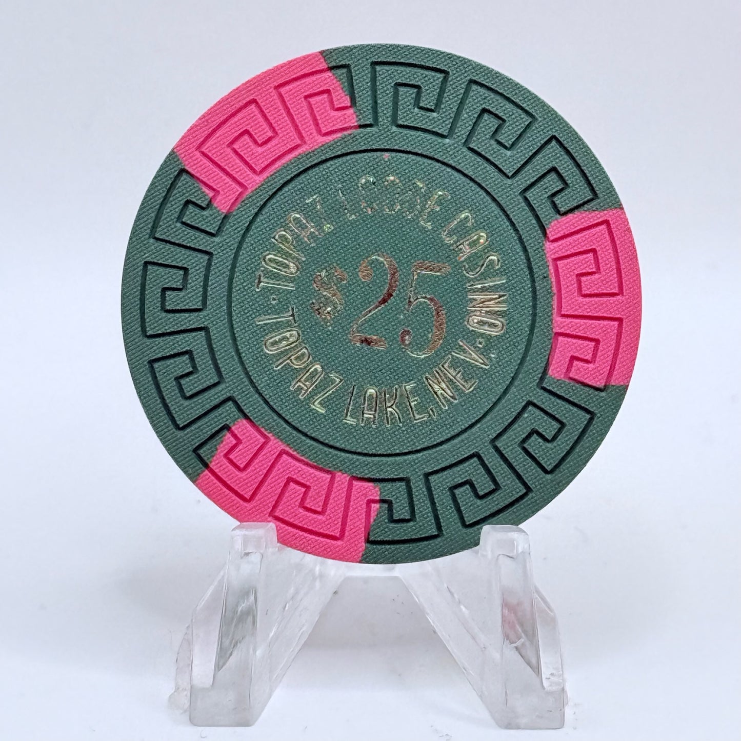 Topaz Lodge Gardnerville Nevada 1970 $25 Casino Chip N5683