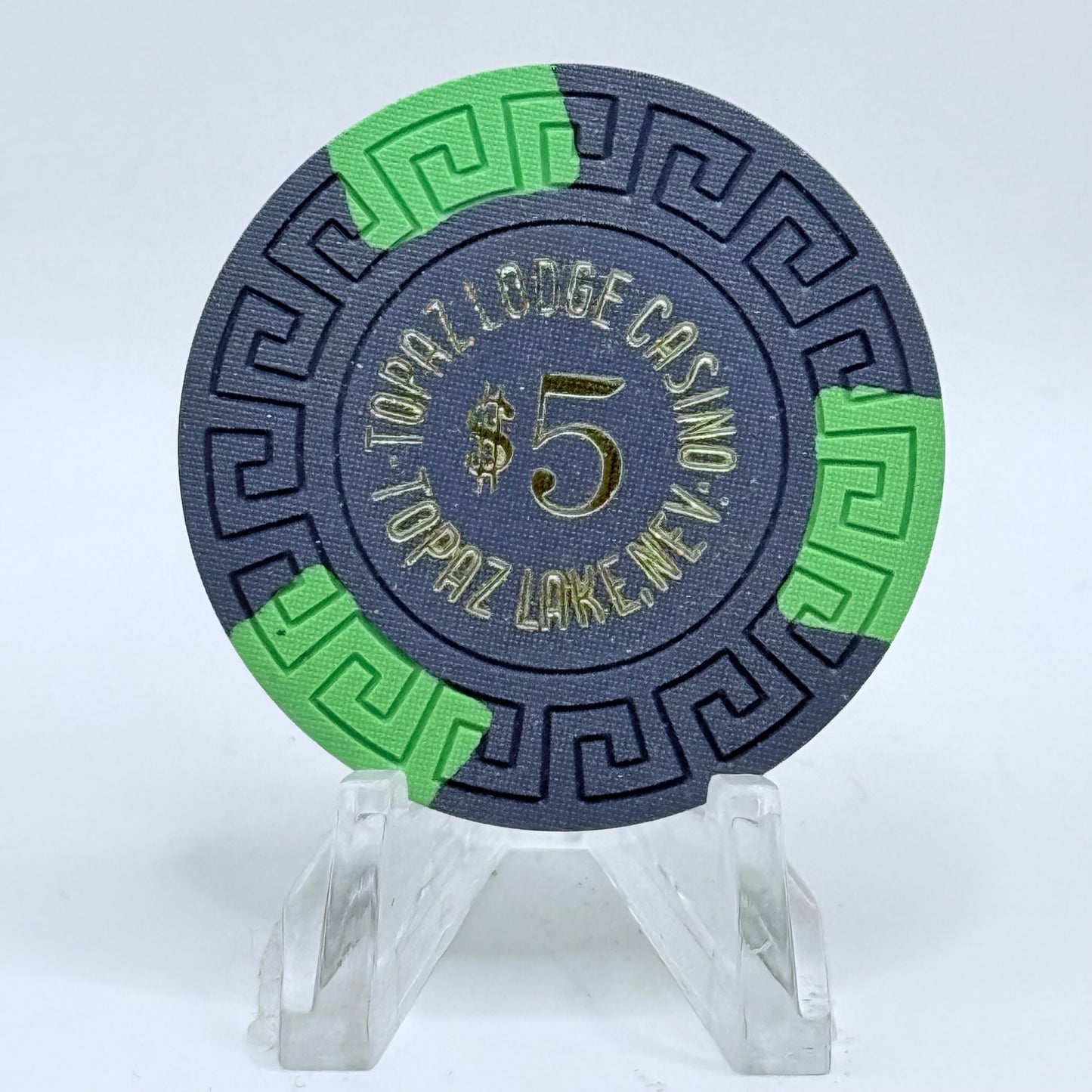 Topaz Lodge Gardnerville Nevada 1970 $5 Casino Chip N3382