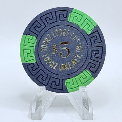 Topaz Lodge Gardnerville Nevada 1970 $5 Casino Chip N3382