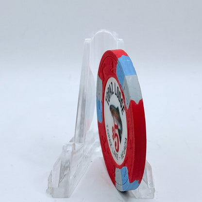 Topaz Lodge Gardnerville Nevada 1990 $5 Casino Chip N3386