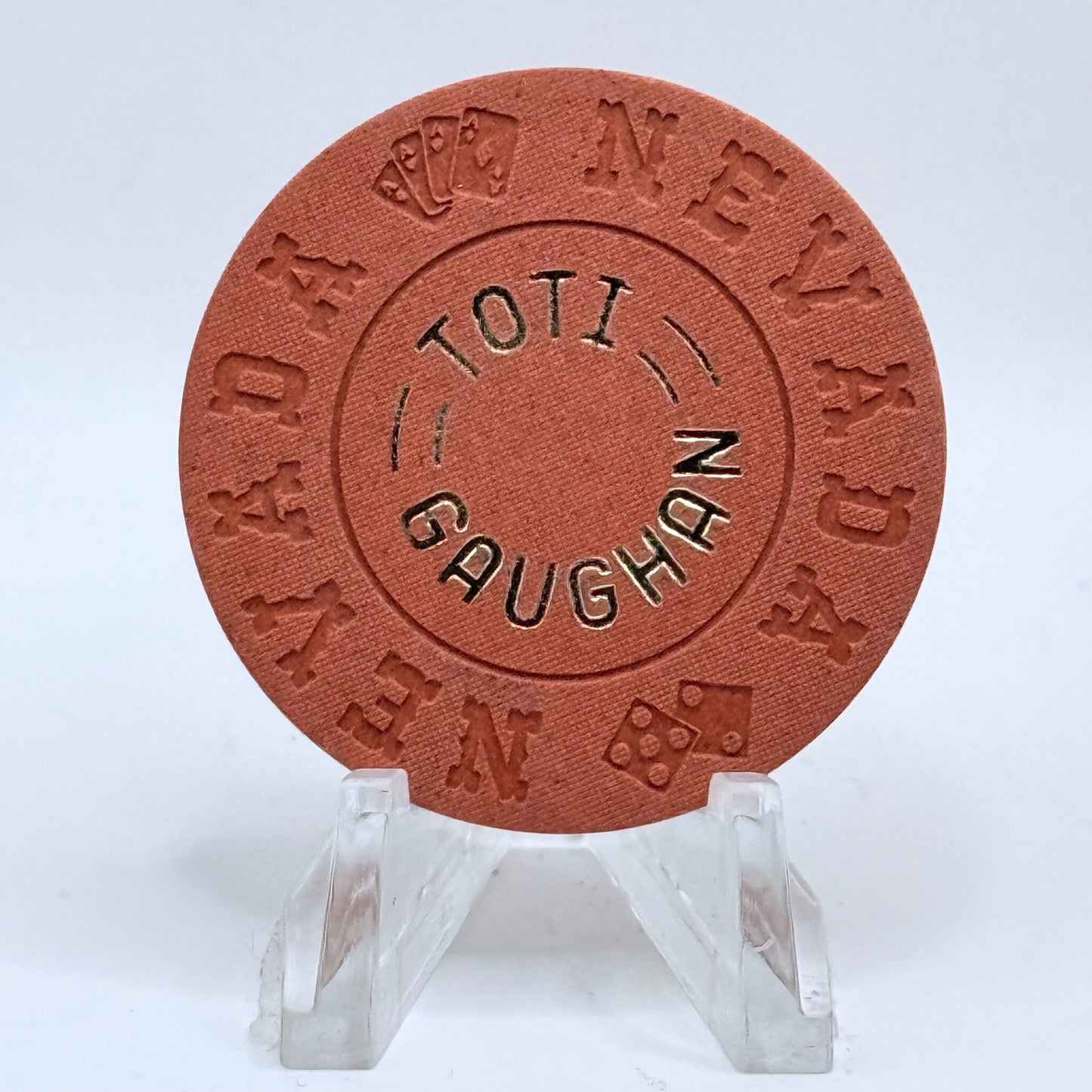 Toti Gaughan Las Vegas Nevada 1972 Series 4 Casino Chip N6132