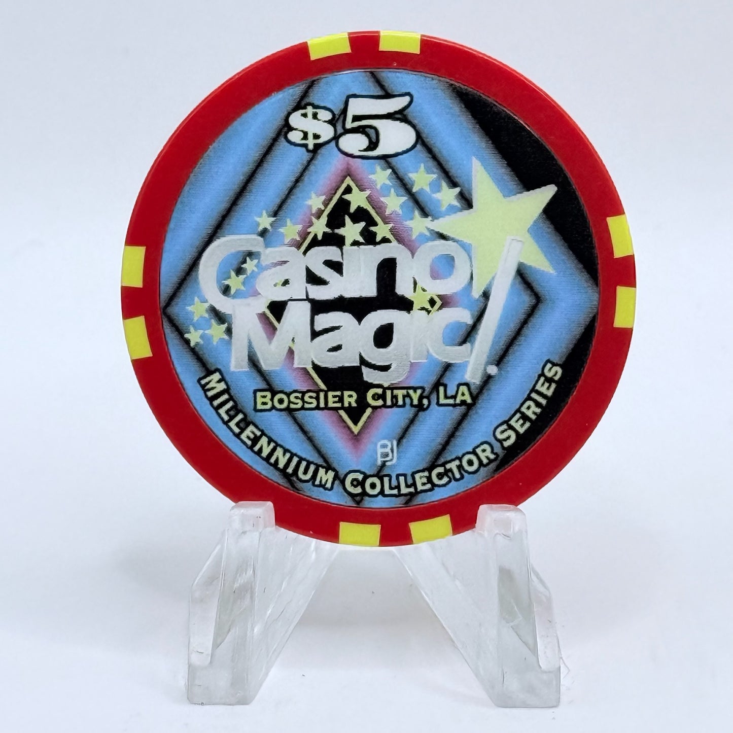 Casino Magic Bossier City Louisiana 'Millennium Series' LE $5 Casino Chip