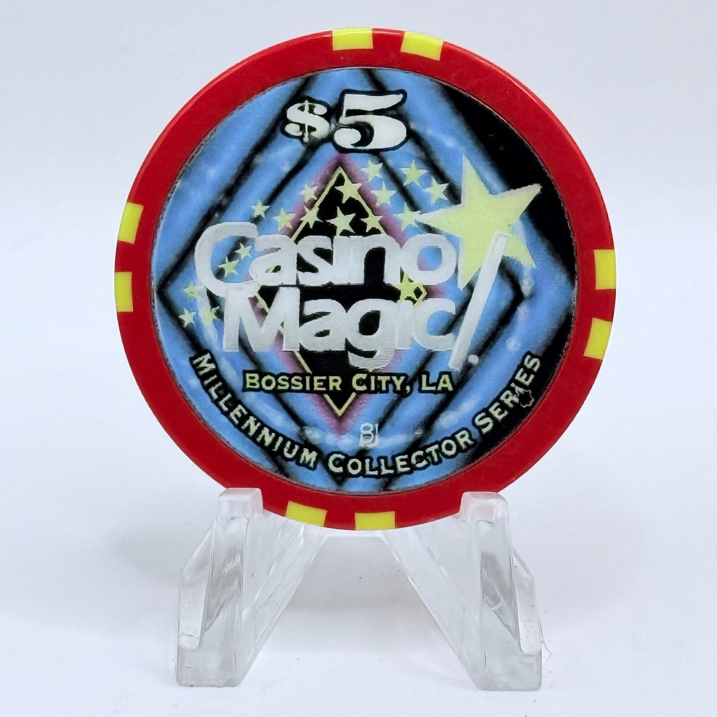 Casino Magic Bossier City Louisiana 'Millennium Series' LE $5 Casino Chip