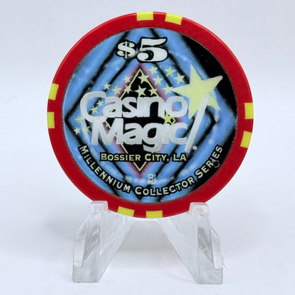 Casino Magic Bossier City Louisiana 'Millennium Series' LE $5 Casino Chip