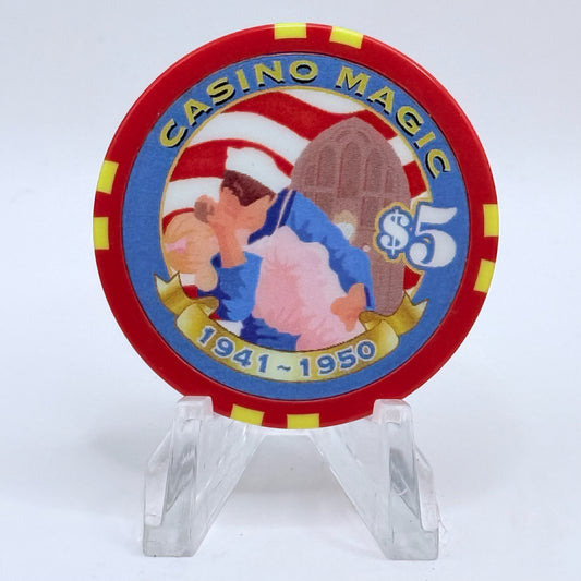 Casino Magic Bossier City Louisiana 'Millennium Series' LE $5 Casino Chip