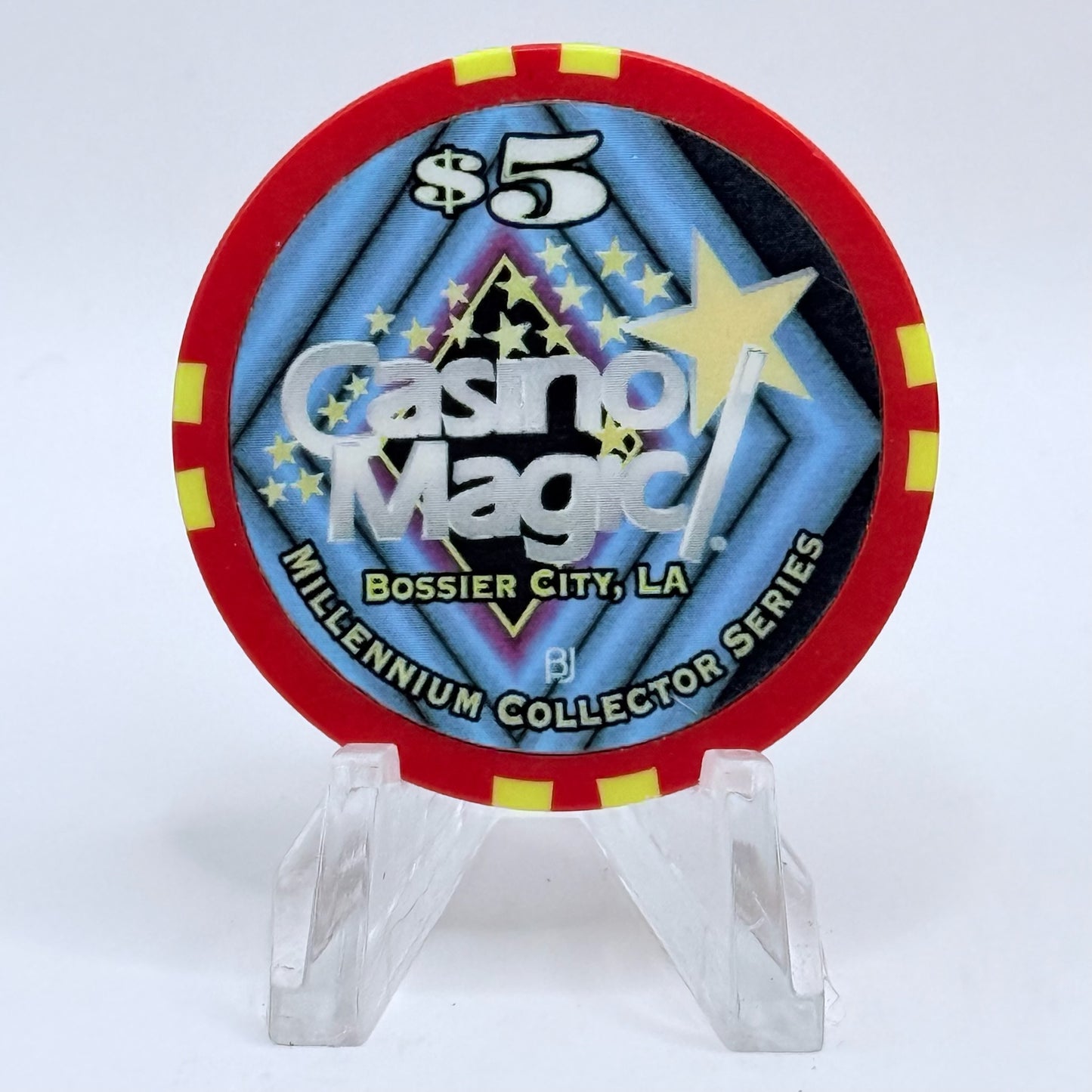 Casino Magic Bossier City Louisiana 'Millennium Series' LE $5 Casino Chip