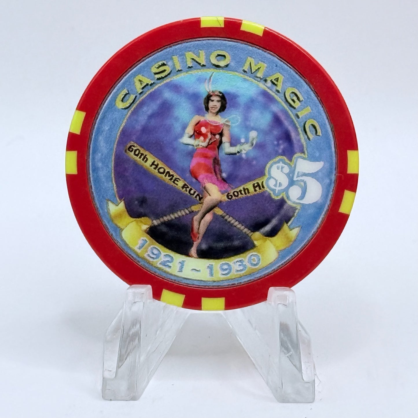 Casino Magic Bossier City Louisiana 'Millennium Series' LE $5 Casino Chip