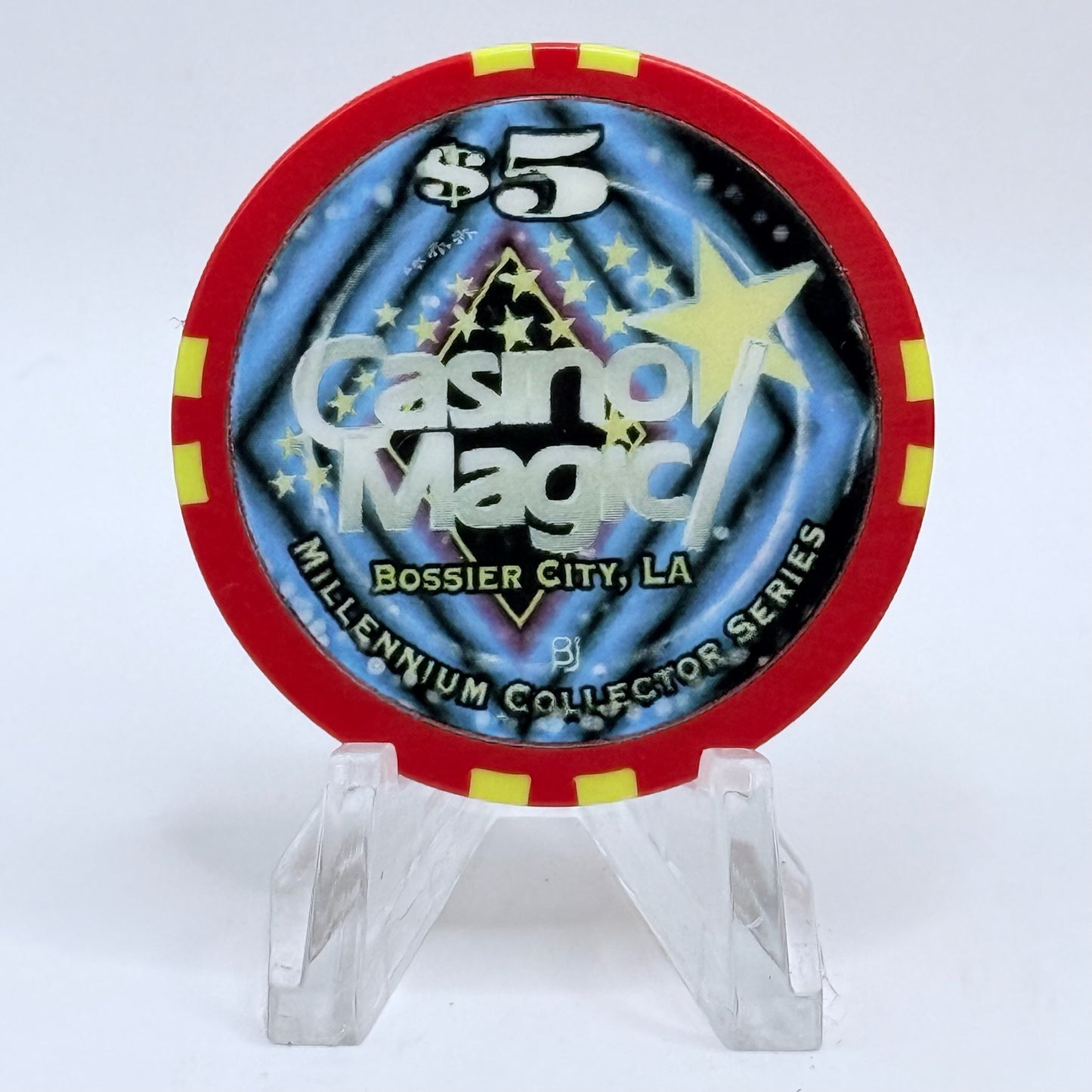 Casino Magic Bossier City Louisiana 'Millennium Series' LE $5 Casino Chip