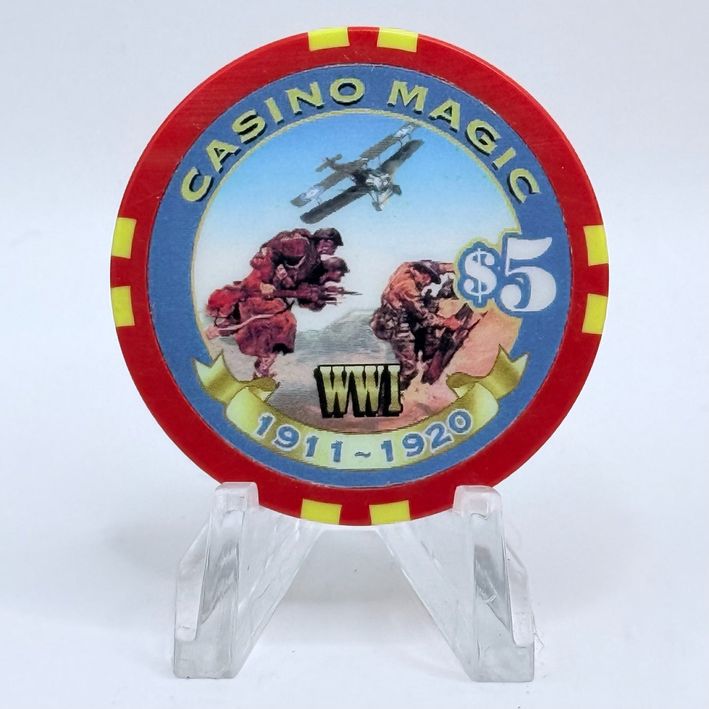 Casino Magic Bossier City Louisiana 'Millennium Series' LE $5 Casino Chip