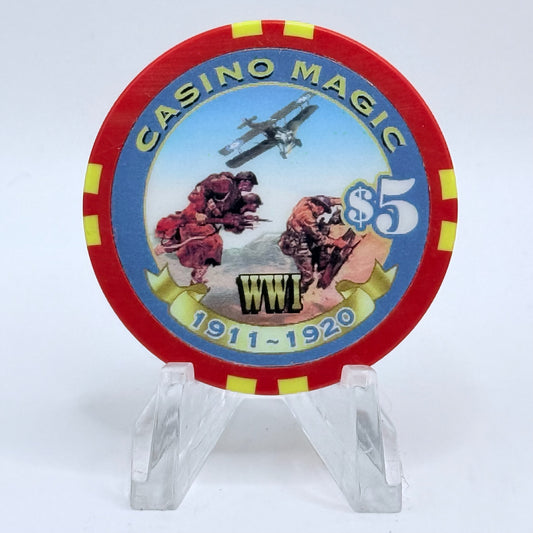 Casino Magic Bossier City Louisiana 'Millennium Series' LE $5 Casino Chip