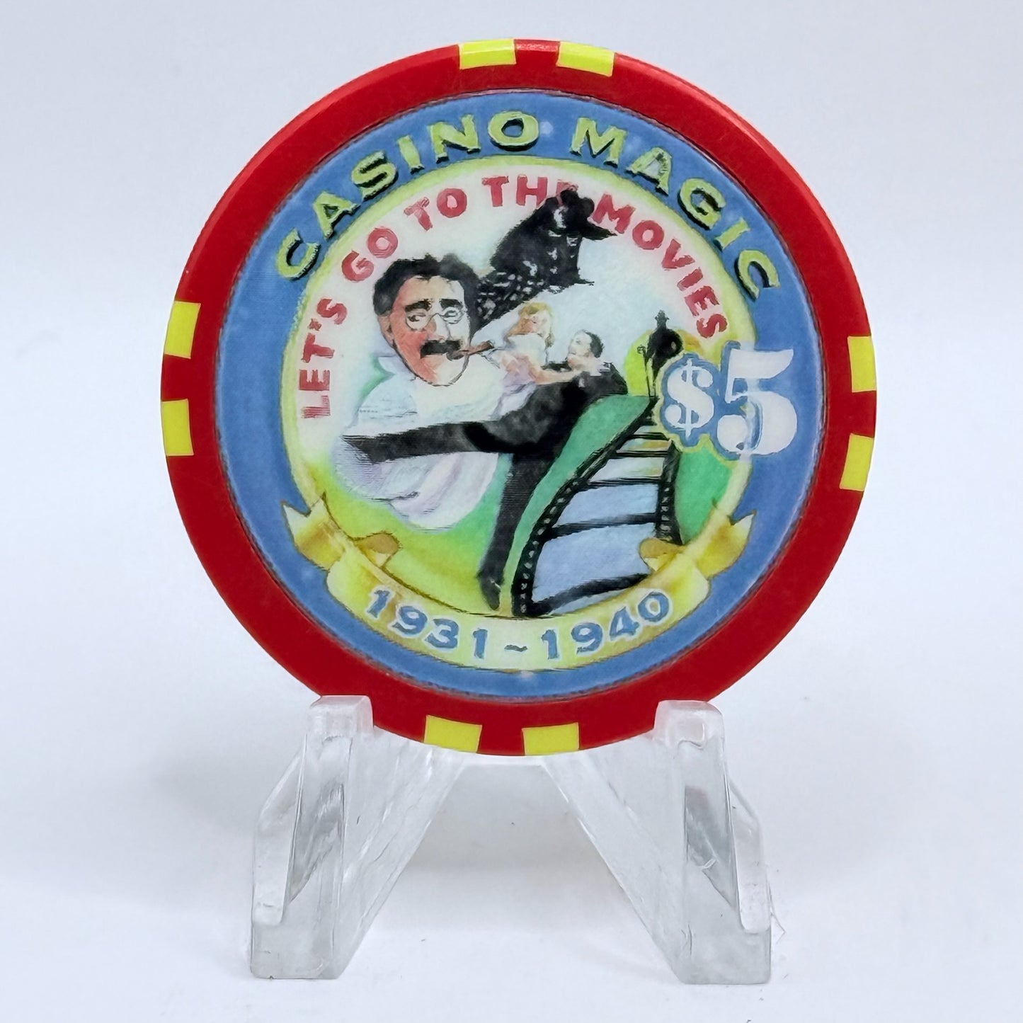 Casino Magic Bossier City Louisiana 'Millennium Series' LE $5 Casino Chip