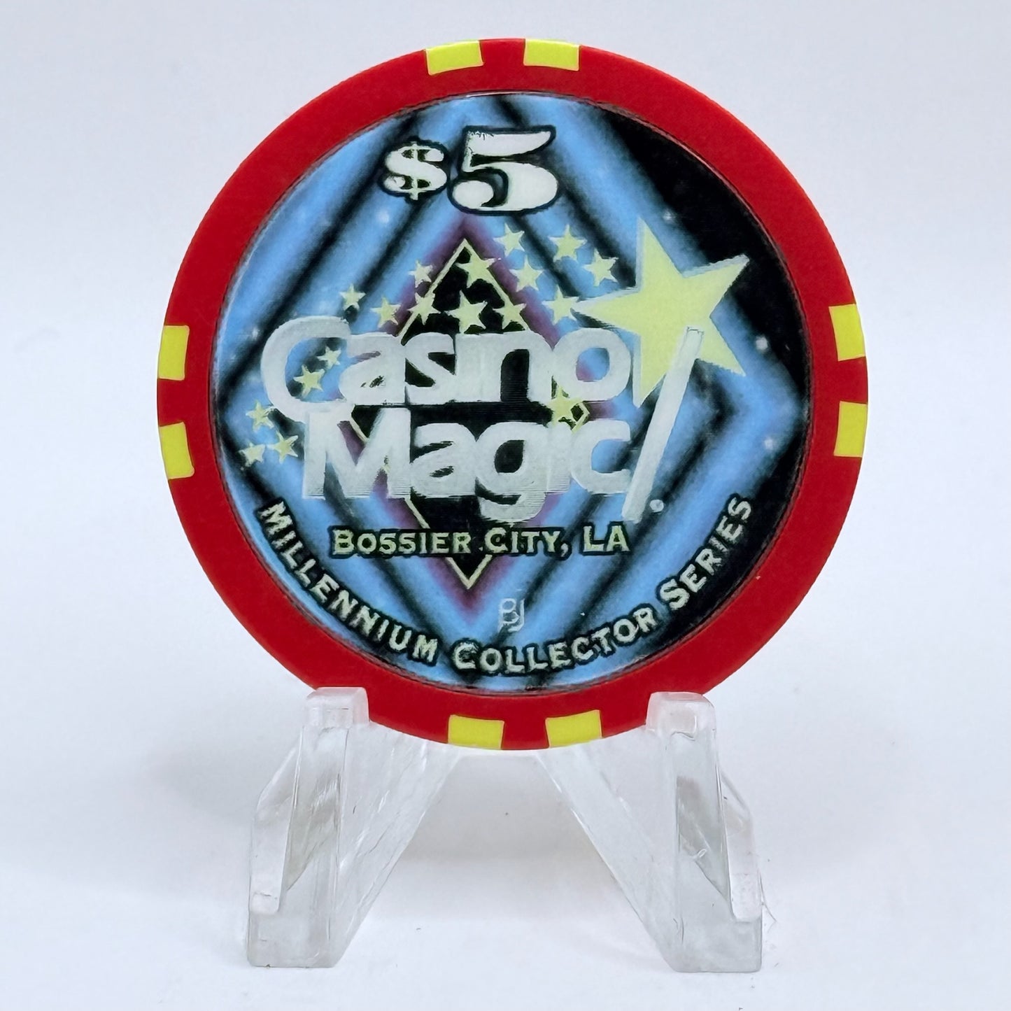 Casino Magic Bossier City Louisiana 'Millennium Series' LE $5 Casino Chip