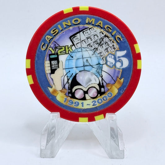 Casino Magic Bossier City Louisiana 'Millennium Series' LE $5 Casino Chip