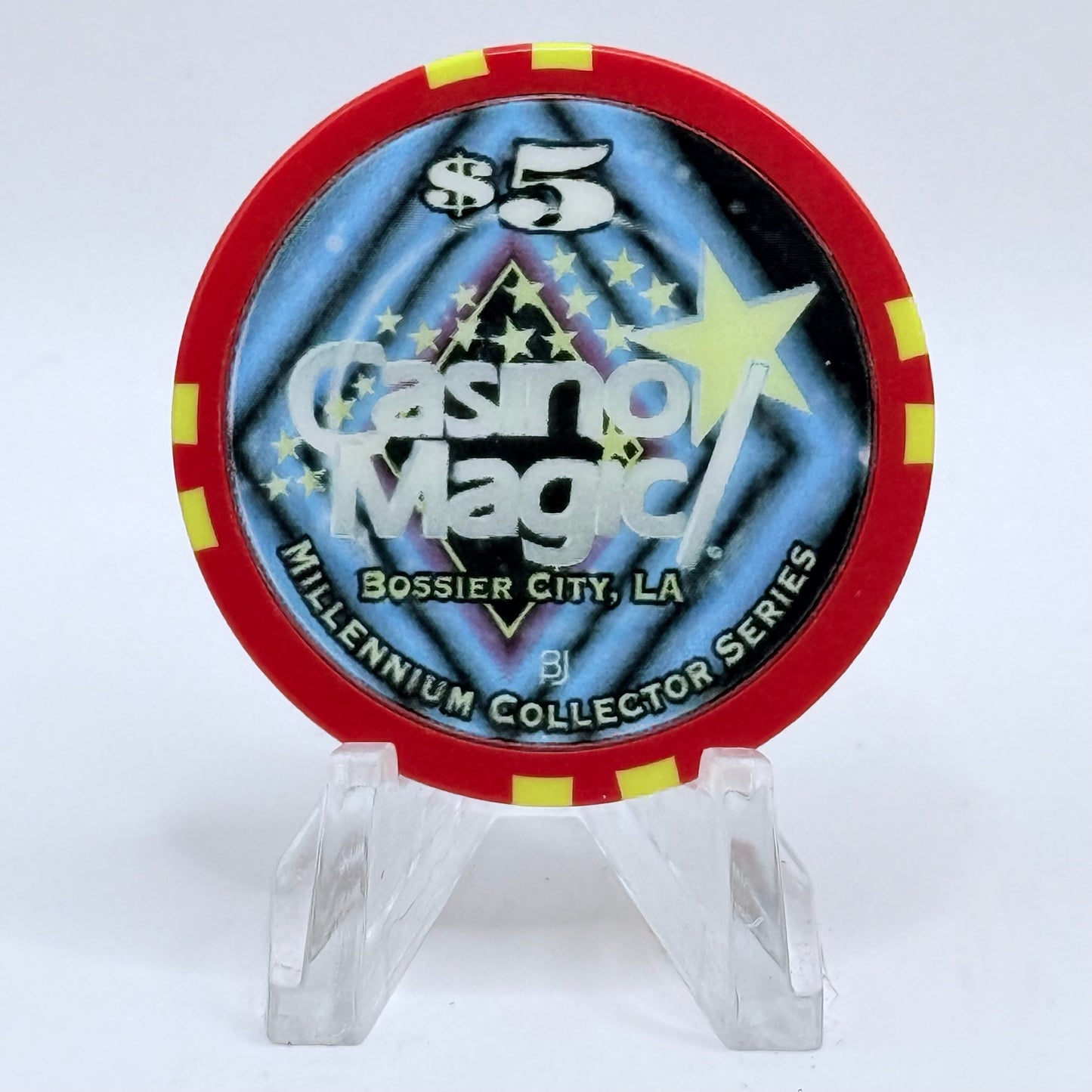 Casino Magic Bossier City Louisiana 'Millennium Series' LE $5 Casino Chip