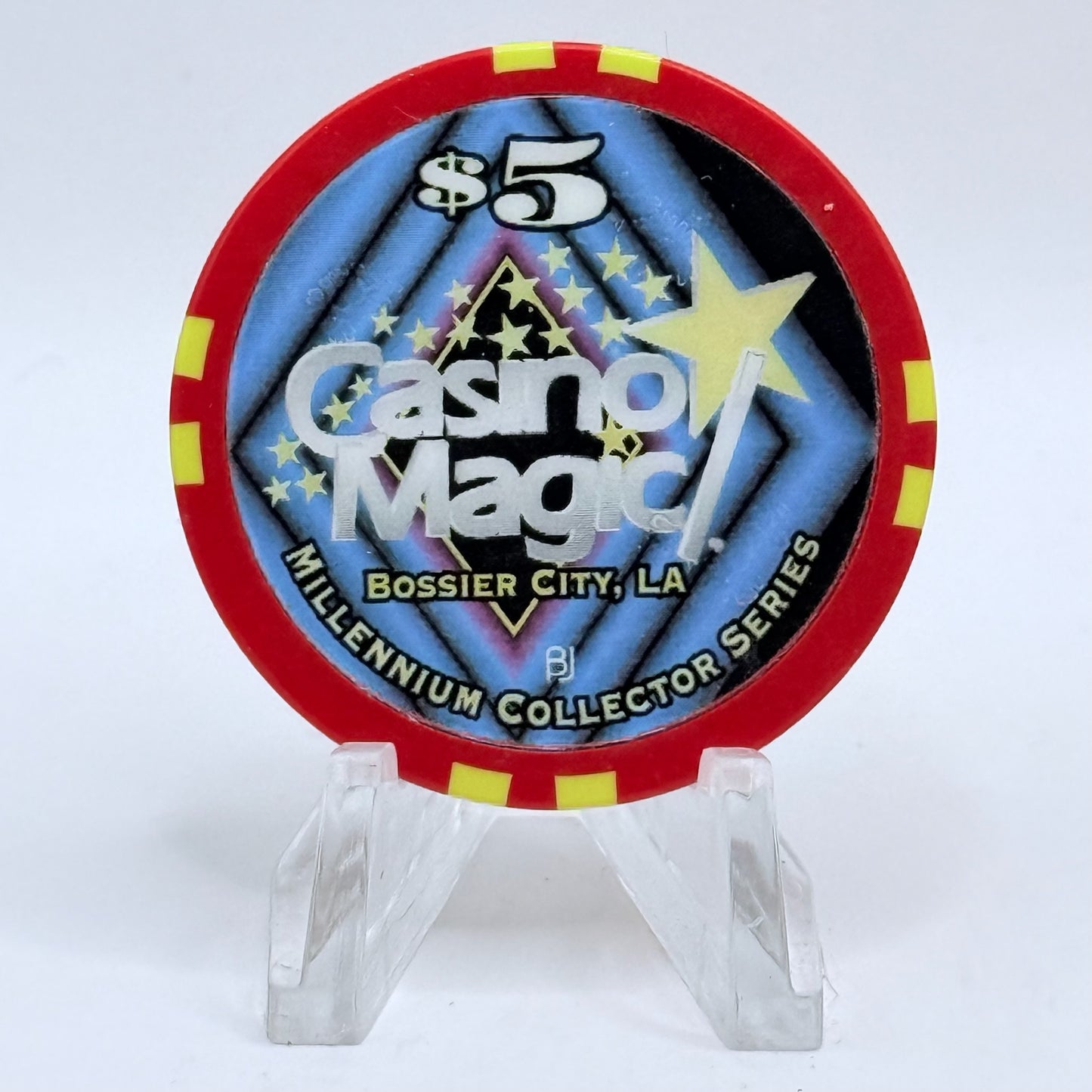 Casino Magic Bossier City Louisiana 'Millennium Series' LE $5 Casino Chip