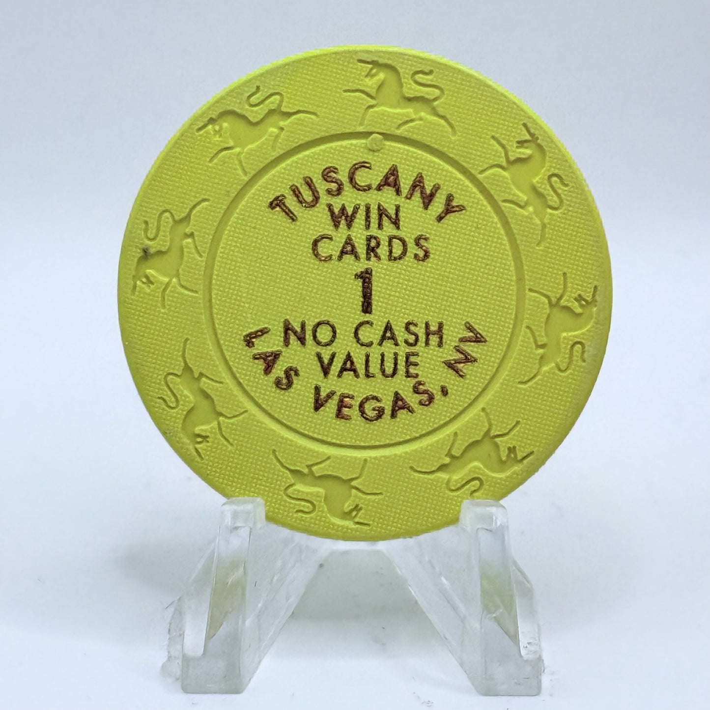 Tuscany Las Vegas Nevada 2006 $1 Win Cards Chips E5281
