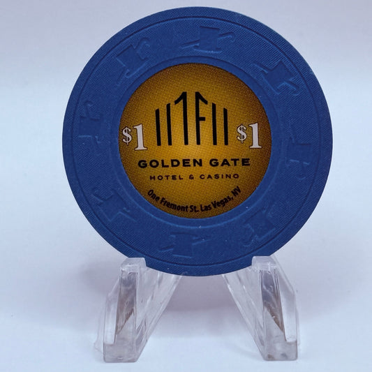 Golden Gate Las Vegas Nevada 2021 $1 Casino Chip D3216